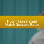 How I Researched Match Success Rates