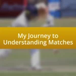 My Journey to Understanding Matches